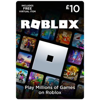 Roblox Marketplace £10 Gift Card (Digital Download Code with Free Virtual Item) UK Only