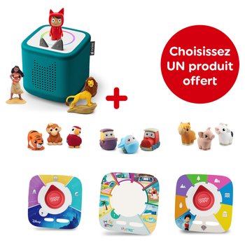 Coffret Toniebox 2 Disney Le Roi Lion Et Vaiana et Un produit offert