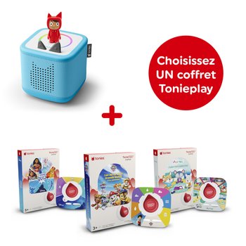 Tonies - Mon Premier Coffret Toniebox 2 - Bleu Ciel et Un produit offert