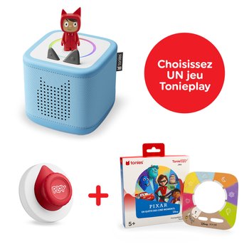 Tonies - Mon Premier Coffret Toniebox 2 - Bleu Ciel et Un produit et Un Contrôleur offerts