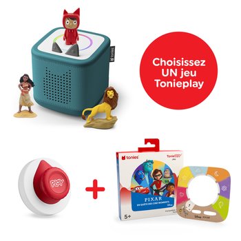 Tonies - Mon Premier Coffret Toniebox 2 Disney Le Roi Lion Et Vaiana et Un produit et Un Contrôleur offerts