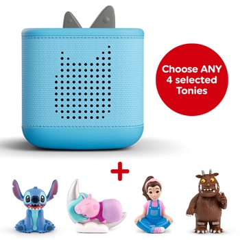 Toniebox 2 (Blue) and Four Toniebox Audio Bundle