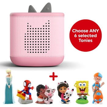 Toniebox 2 (Pink) and Six Toniebox Audio Bundle