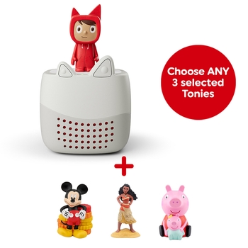 Tonies Toniebox Lite Starter Set and Three Toniebox Audio Bundle