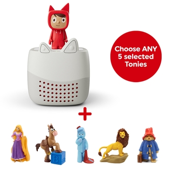Tonies Toniebox Lite Starter Set and Five Toniebox Audio Bundle