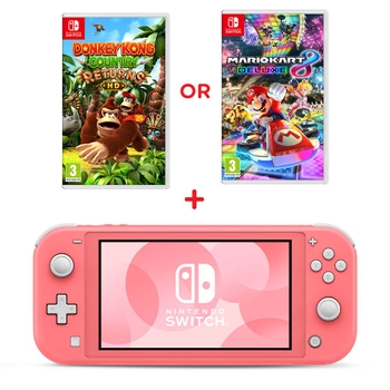 Nintendo Switch Lite Coral & Select Game