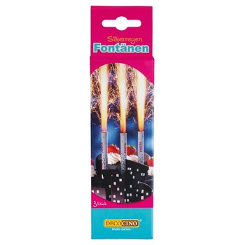 Dekoback - Tortenfontäne, Silber, 3 Stück