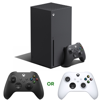 Xbox Series X Console (with Black Controller) & Extra Wireless Controller Bundle