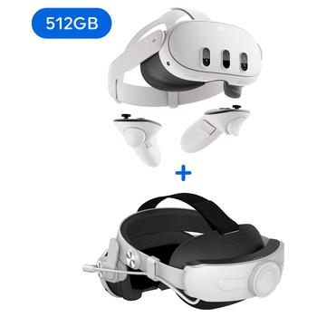 Meta Quest 3 512GB & Venom Meta Quest Head Strap with Power Bank