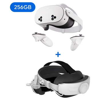 Meta Quest 3S 256GB & Venom Meta Quest Head Strap with Power Bank