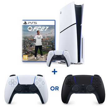 PlayStation 5 Console, EA SPORTS FC 27 & Extra DualSense Wireless Controller