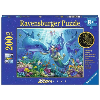 Ravensburger Starline Puzzle: Leuchtendes Unterwasserparadies, 200 Teile