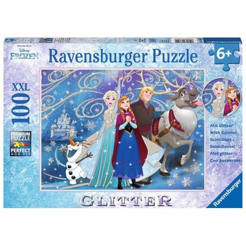 Ravensburger XXL Puzzle: Disney Die Eiskönigin, Glitzernder Schnee, 100 Teile
