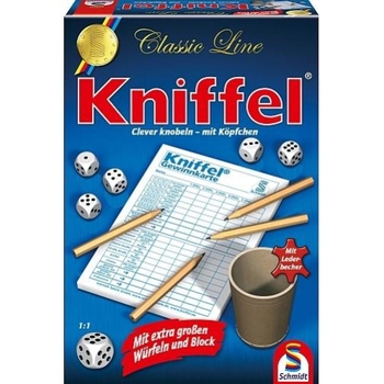 Kniffel, Classic Line mit extra großen Würfeln und Block