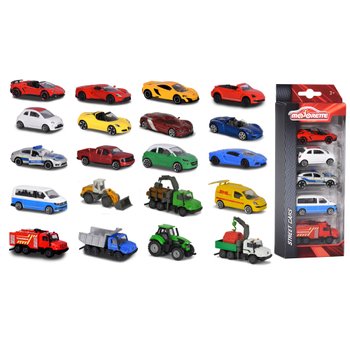 Majorette - Street Cars 1/64 Pack 5 Véhicules - Modèle Aléatoire