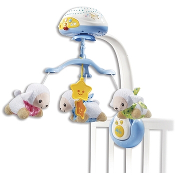 VTech - Baby Lumi Mobile Compte-Moutons - Bleu