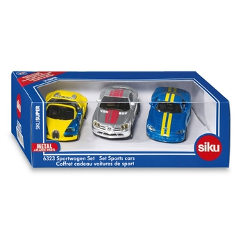 SIKU Super 6323 Sportwagen 3er Set