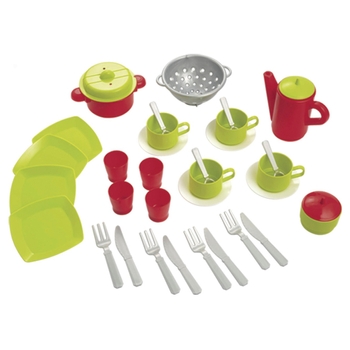 Ecoiffier - Sac Accessoires pour Dinette 35 Pièces