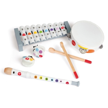 Janod - Coffret Instruments de Musique en Bois Confetti