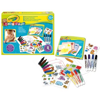 Crayola - Mon Premier Coffret de Coloriage et de Gommettes