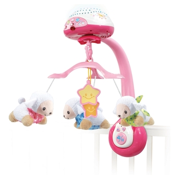 VTech - Baby Lumi Mobile Compte-Moutons - Rose