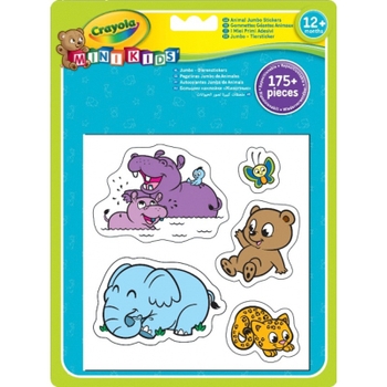 Crayola - 120 Gommettes Géantes Animaux
