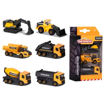 Majorette - Construction 1/64 Pack 3 Véhicules Volvo