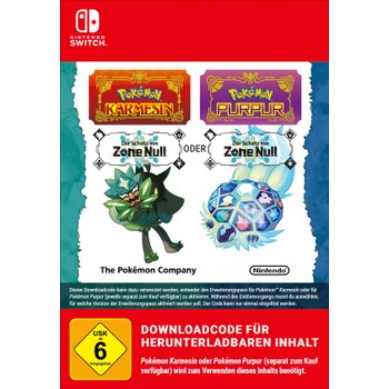 Nintendo Switch Pokémon Karmesin oder Purpur Der Schatz von Zone Null Download Code