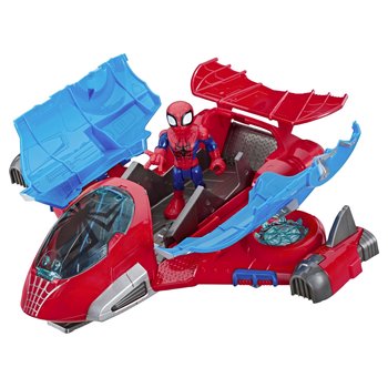 Marvel - Véhicule avec Figurine Spider-Man 12 cm