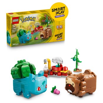 LEGO Pokémon 72155 SMART Play Bulbizarre et Keunotor Délice de Baies