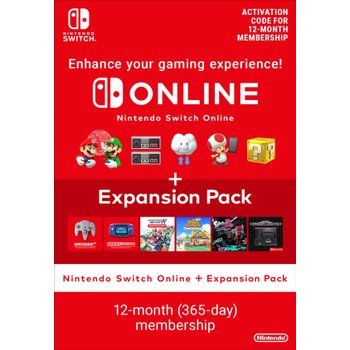 Nintendo Switch Online 12 Month Individual Membership & Expansion Pack (Digital Download)