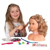 childrens dolls head hair styling makeup