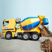 bruder toy cement mixer