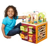 childrens wooden activity cube