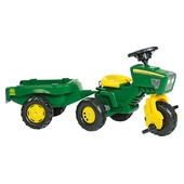 john deere tractor and trailer with steering wheel sounds