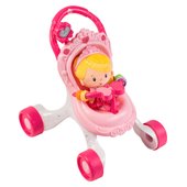 fisher price princess chime doll & stroller gift set