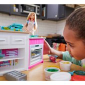 barbie ultimate kitchen playset with doll