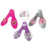 barbie shoe and tiara set