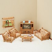 sylvanian families living room