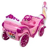 6v disney princess royal horse and carriage electric ride on