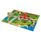 Squirrel Play 80 Piece Wooden Train Set | Smyths Toys UK