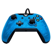 pdp wired controller for xbox one camo blue