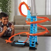 hot wheels sky crash tower track set