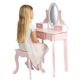 childrens wooden vanity table