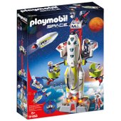 playmobil rocket with launch booster