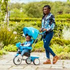 QPlay Dreirad Comfort 4 in 1, blau