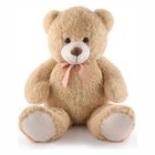 Brauner Bär mit Schleife, ca. 100 cm