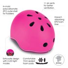 GLOBBER EVO Helm mit LED, pink