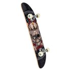 Skateboard Grey Skullz, 78 cm