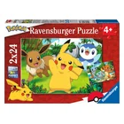 Puzzles 2x24 p - Pikachu et ses amis / Pokémon, Puzzle enfant, Puzzle, Produits